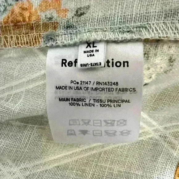 NEW! Reformation Calamansi Linen Top - Picture 8 of 8